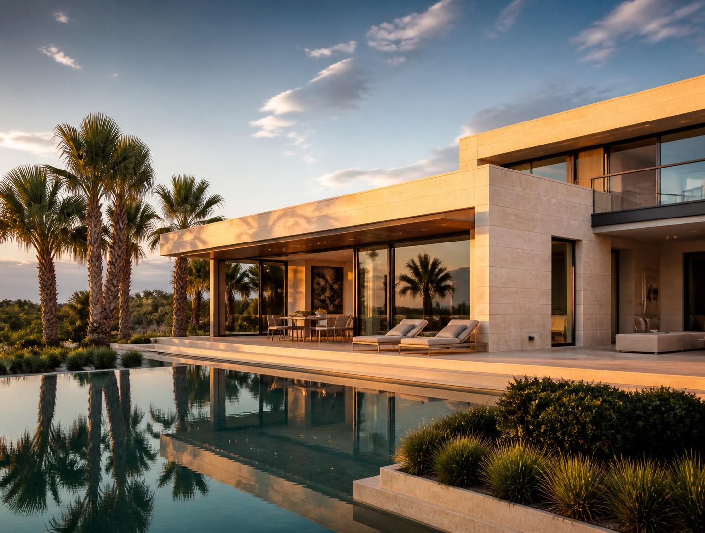 Completed custom home